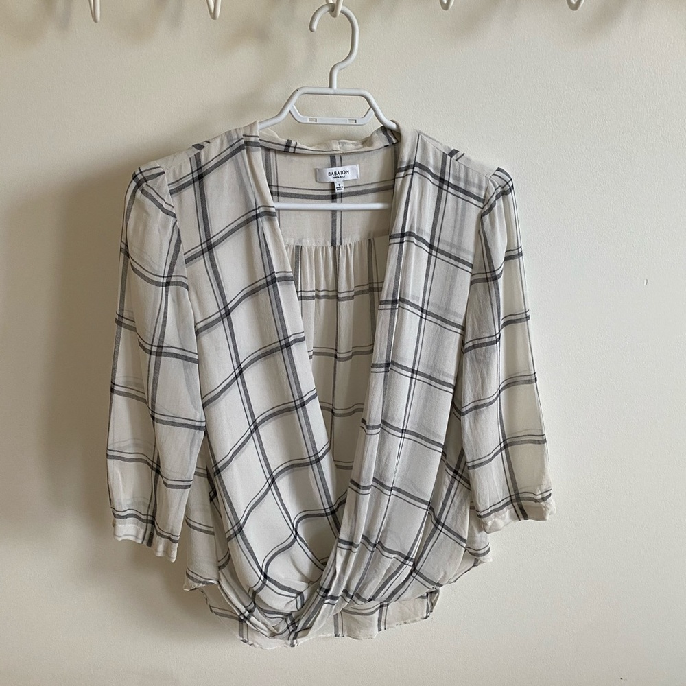 Silk aritzia blouse